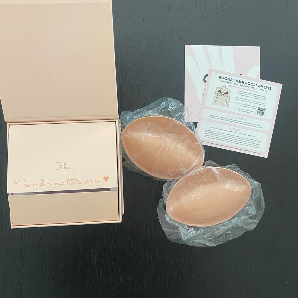 Boomba | Demi Boost Inserts in Beige A Cup